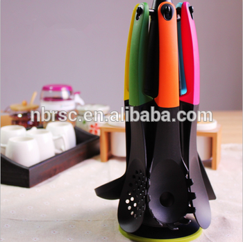NBRSC 6-Piece Colorful Elevated Nylon Kitchen Utensil Set Cooking Tool