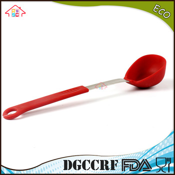 NBRSC FDA Stainless Steel Kitchen Utensil Premium Silicone Cooking Utensils dipper scoop ladle spoon
