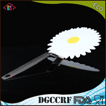 NBRSC LFGB/FDA standards stainless steel non-stick nylon egg omelette pancake turner new shaped