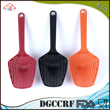 NBRSC Nylon Colander Strainer slotted Spoon Scoop Server Drain Pasta Veg Kitchen Cooking Serving Aid