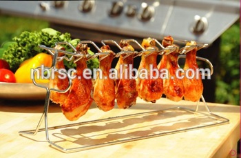 BBQ Chicken Leg &amp; Wing Grill Tool Rack
