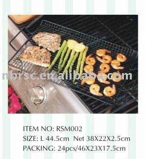 BLACK METAL WIRE RACK FOR BBQ GRILL