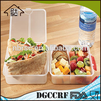 High Production 100% Food Grade Plastic Lunch Box With Lock