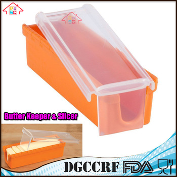 NBRSC Butter Keeper And Slicer Cutter Storage Container, Measure For Bread, Cakes, Cookies
