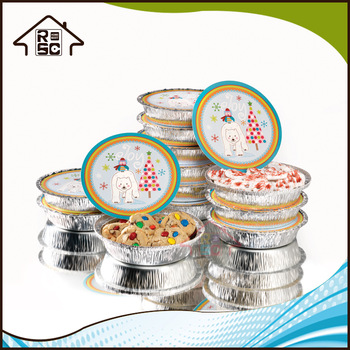 NBRSC China Supplier 12-Piece Round Foil Take-Out food container with Board Lid