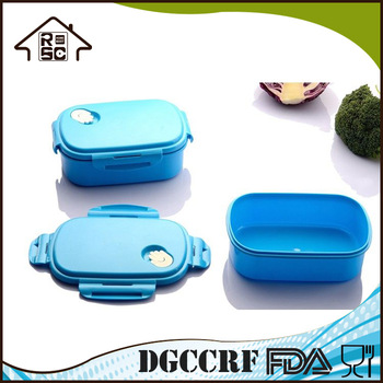 NBRSC Competitive Factory Price Take Away Plastic 4 Side Locked Lunch Box