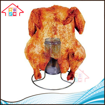 NBRSC Hot Kitchen Products Custom Design Beer Can Chicken Roaster &amp; Cooker with Vertical Holder Rack