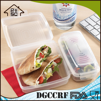 NBRSC OEM available Kids Lunch Sandwich Box Container, take away Lunch Box for Microwave, eco Lunch box Plastic