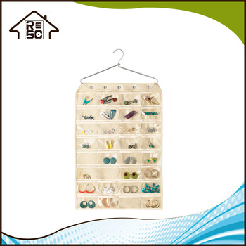 NBRSC QC Staffs Ensure Hanging Storage Organizer Hanging Pockate Jewelry Organizer