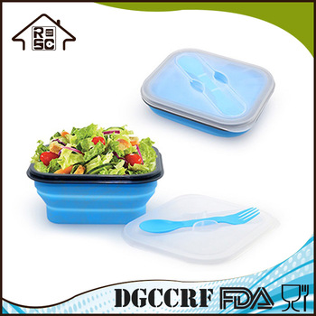 NBRSC Strict Quality Checked Food Grade Silicone Collapsible Lunch Box