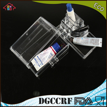 NBRSC Strict Quality Checked Home-it makeup Organizer Clear Makeup Organizer 2 Drawer Makeup Sttorage Plastic Cosmetic Organizer