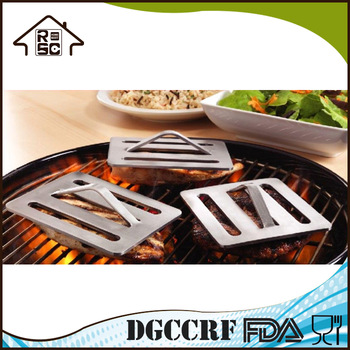 NBRSC Strict Quality Checked New Grills Stainless Steel Presses Set of 3 BBQ Grill