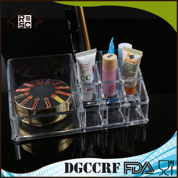 NBRSC Strict Quality Checked PS Plastic White Makeup Storage Box Plastic Organizer Cosmetic Organizer