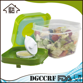 NBRSC Welcome OEM BPA Free Plastic Salad Container Salad Bowl