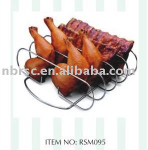 NON-STICK METAL BBQ RACK FOR PORK RIB AND CHICKEN