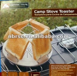 STAINLESS STEEL CAMP STOVE TOASTER FOR BREAD