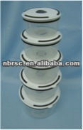 5 Pc Vacuum Round plastic food storage container