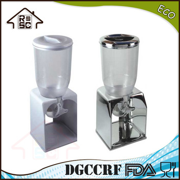 Dry Food Dispenser machine Cereal Pet Food Airtight Portion Control Rice Beans Nuts with stain steel shelf
