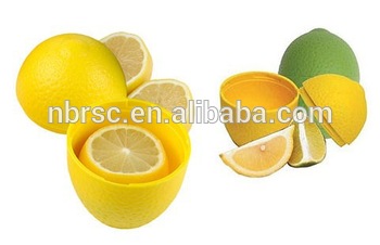 Kitchen Utensil Lemon Shaped Storage Container Plastic Lemon Crisper