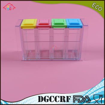 NBRSC 100% Food Grade 4pcs Food Storage Containers Kitchen Tool Plastic Canisters Foodsaver Storage Continer