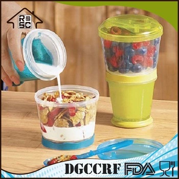 NBRSC Cereal Milk Cup Mixed Cereal And Milk Easy Using Cereal Cup For Office/School/Outside