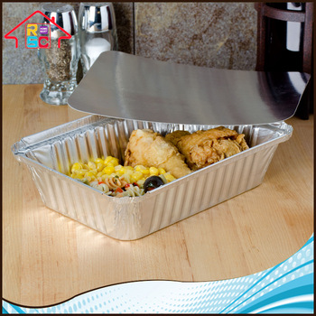 NBRSC Cheapest Aluminum Foil Food Storage Container with Paper Lid