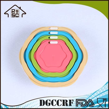 NBRSC Hot Products Custom Design PP Plastic Four Sets Round Box Kitchen Storage Container