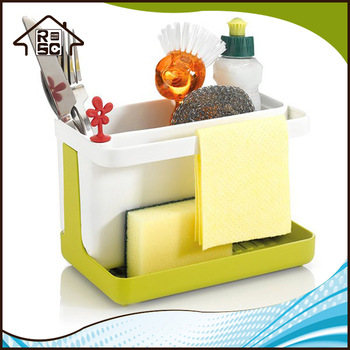 NBRSC Kitchen Plastic Rack Organizer Caddy Storage Sink Utensils Holders