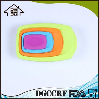NBRSC Rapid and Efficient Cooperation Food Grade Plastic Storage Container Plastic Set of Four Rectangular Container