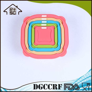 NBRSC Rapid and Efficient Cooperation With Lid 5 Sets Square Crisper Storage Container Organize storage