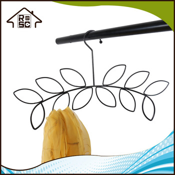 NBRSC Reliable Company Ivy Leaves Scarf Hanger Clothes Closet Organizer Tie Rack Belt Holder Necktie Storage Hook