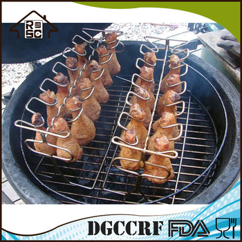 NBRSC SGS Certification Outside BBQ Grill Rack Chickern Leg Grill Chicken Leg Rack Grill