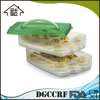 NBRSC SGS Certification Stor Eggs Preservation Box StorgaeContainer Clear Plastic Food Container With Lid