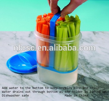 NBRSC SGS Certification with lid Storage Container S/2 Veggie Container Plastic Container