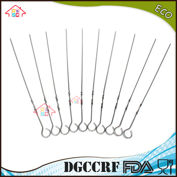 NBRSC stainless Steel BBQ Barbecue Skewers Needle Utensil EXTRA LONG METAL BBQ Fork