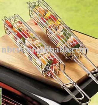 NON-STICK GRILL BASKET FOR KABOB
