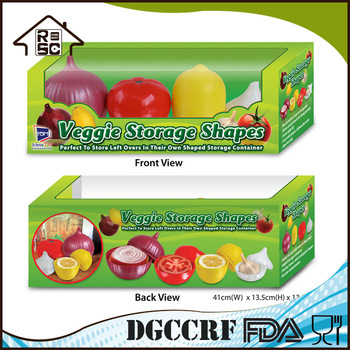 Over 10 Years Experience Bin 4 Set Of Fresh Container PP Plastic Container Of Onions Tomato Lemon Garlic