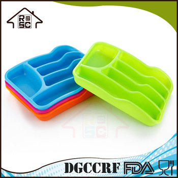 Plastic Cutlery Tray / Drawer Organizer / Silverware Storage
