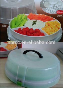 Reliable Factory Organize 4in1 Party Platter Container Storage Facilities Storage Container