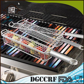 SGS Certification Food Outdoor BBQ Grill Basket BBQ Grill