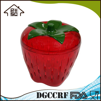 Tomato Shape Plastic Strawberry Keeper With Colander