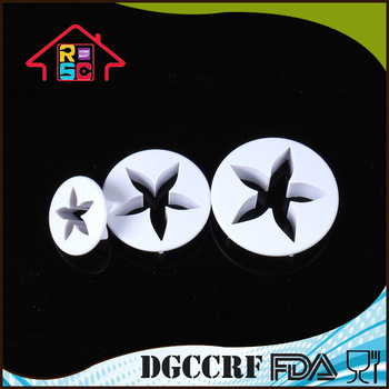 NBRSC Beautiful Flower Shape Cookie Mould Plunger Cutter Tools Unique Kitchen Utensils