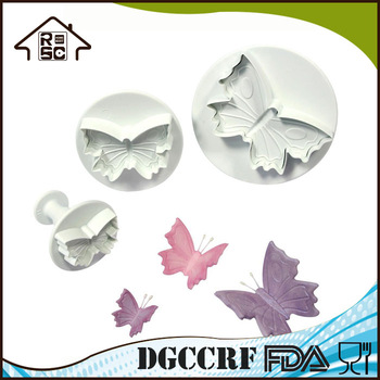 NBRSC Biscuit Mould Cutter Butterfly Baking Mould Plunger Cookie Cutter