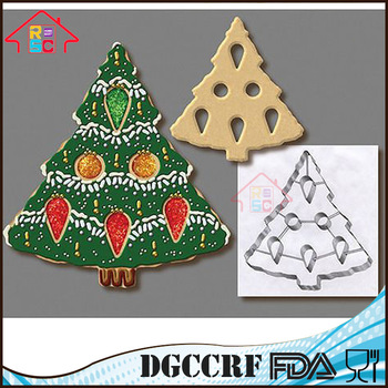 NBRSC Christmas Tree Stainless Steel Cookie Cutter Custom Mold Tree Cookie Shape