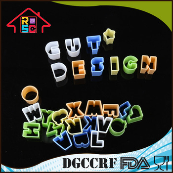 NBRSC English Alphabet Moulds PP Cutter Set Of 27 Bakery Tools