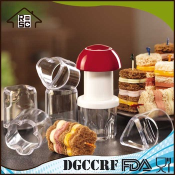 NBRSC High Production Plastic Mini Sandwich Maker Fruit and Sandwich Cutters DIY Tool