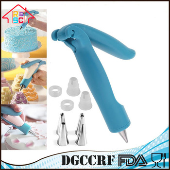 NBRSC Pastry DIY Cake Decorating Pen Icing Piping Tips Nozzles Bag Sugar Craft Fondant Cake Decorating Tool Kit