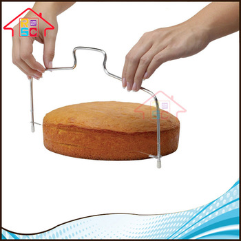 NBRSC Reliable Company Stainless Steel Metal Line Cake Cutter Adjustable Cake Bread Cut Tools Cake Slicer