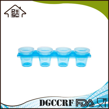 12 Cavities Plastic Ice Cube Tray Ice Shot Glass Mold