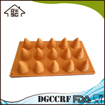 15 Cavities Nonstick Silicone Cake Mold Heat Resistance